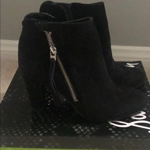 Sam Edelman Black Suede Bootie